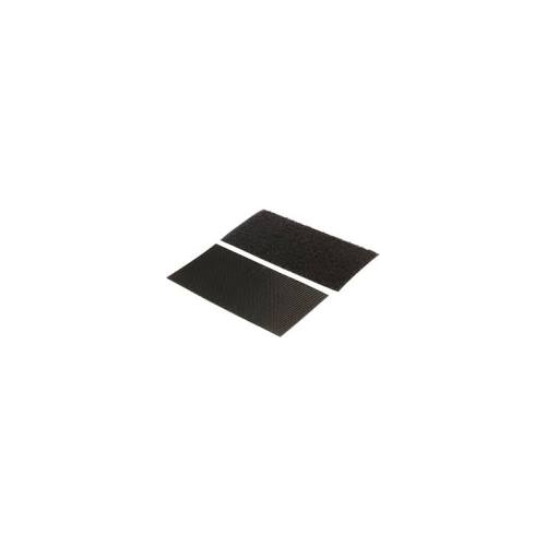 Self-Adhesive Black Hook and Loop 50mm x 145mm piece