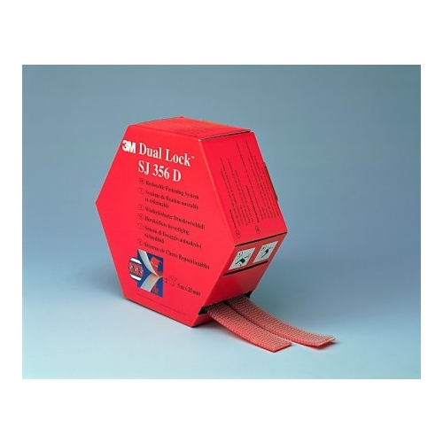 3M SJ356D Dual Lock fastening System Clear