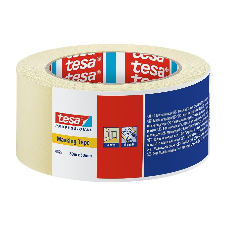 tesa® 4323 Masking Tape 50mm x 50m (36 rolls)